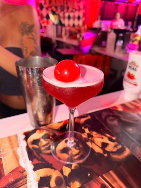 Bar interior at 50 Shades of Rose Scottsdale
